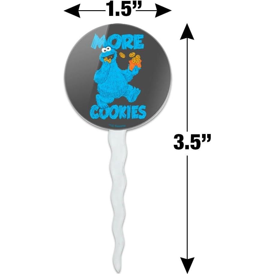 Conjunto de Palillos para Cupcakes Plaza Sésamo - 6 Piezas