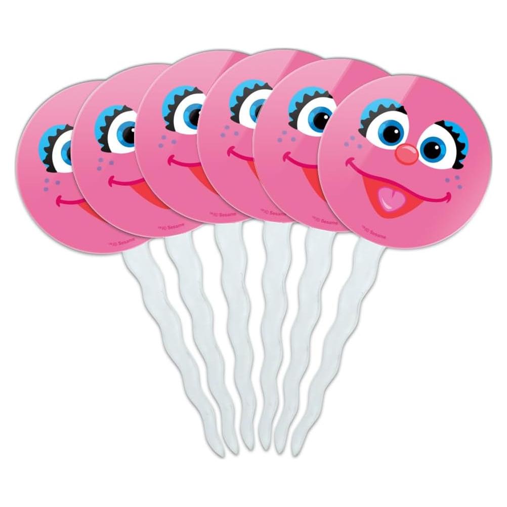 Juego de Palillos Decorativos para Cupcakes Abby - Set de 6