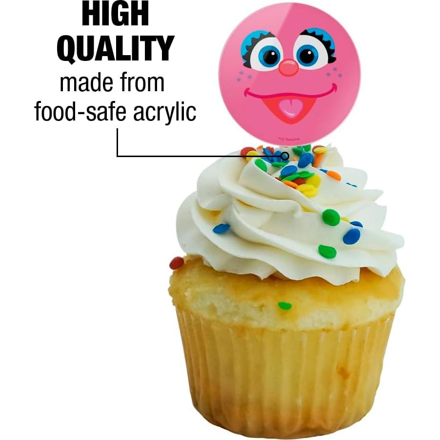 Juego de Palillos Decorativos para Cupcakes Abby - Set de 6