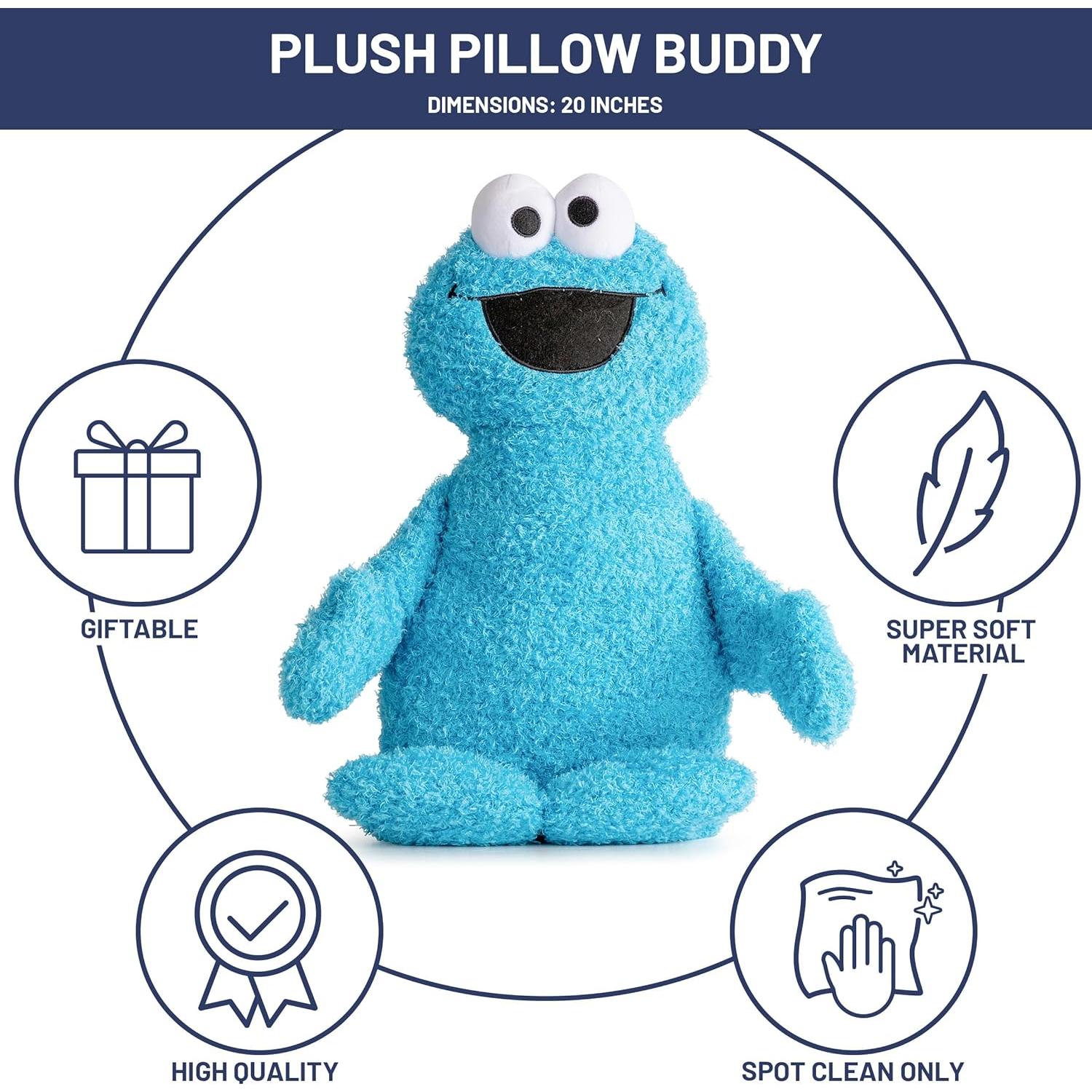 Almohada de Peluche Monstruo de las Galletas Jay Franco 50.8 cm