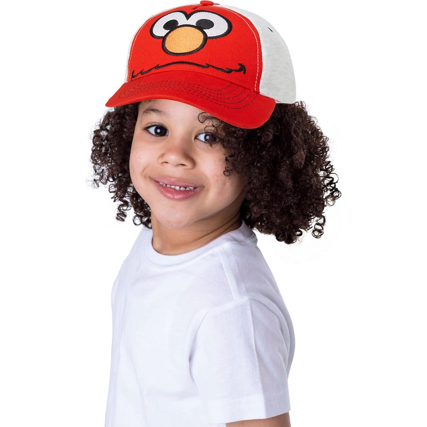 Gorra de béisbol Plaza Sésamo Elmo para niños 2-4 años