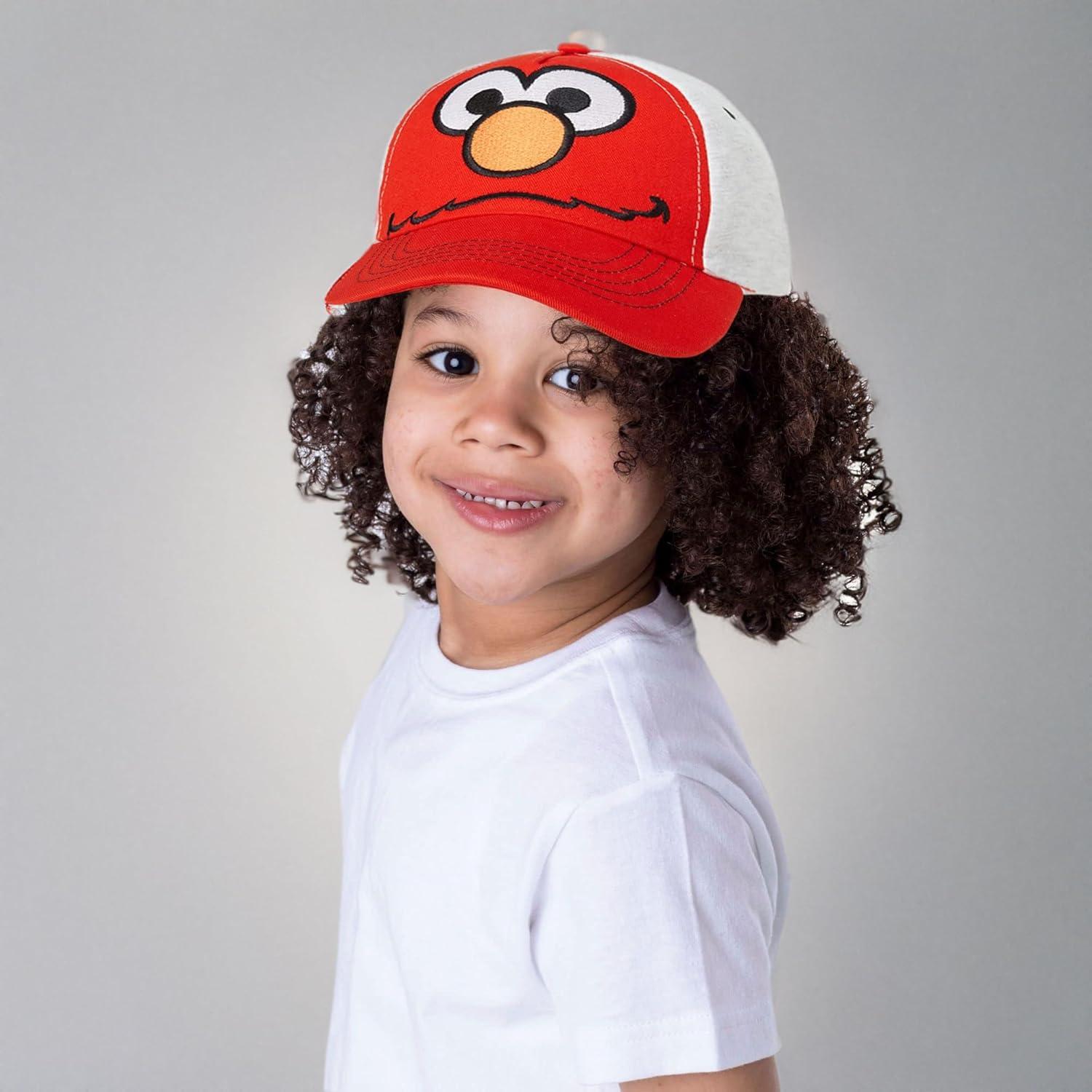 Gorra de béisbol Plaza Sésamo Elmo para niños 2-4 años