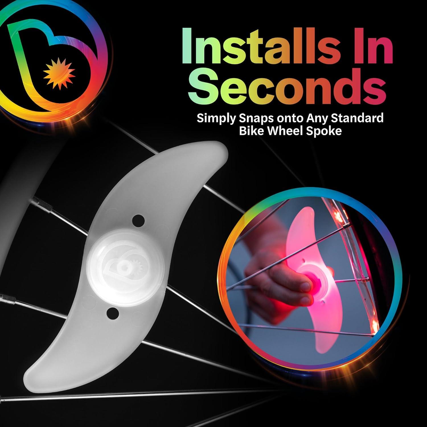 Luces LED para Ruedas de Bicicleta Brightz SpokeBrightz 2-Pack