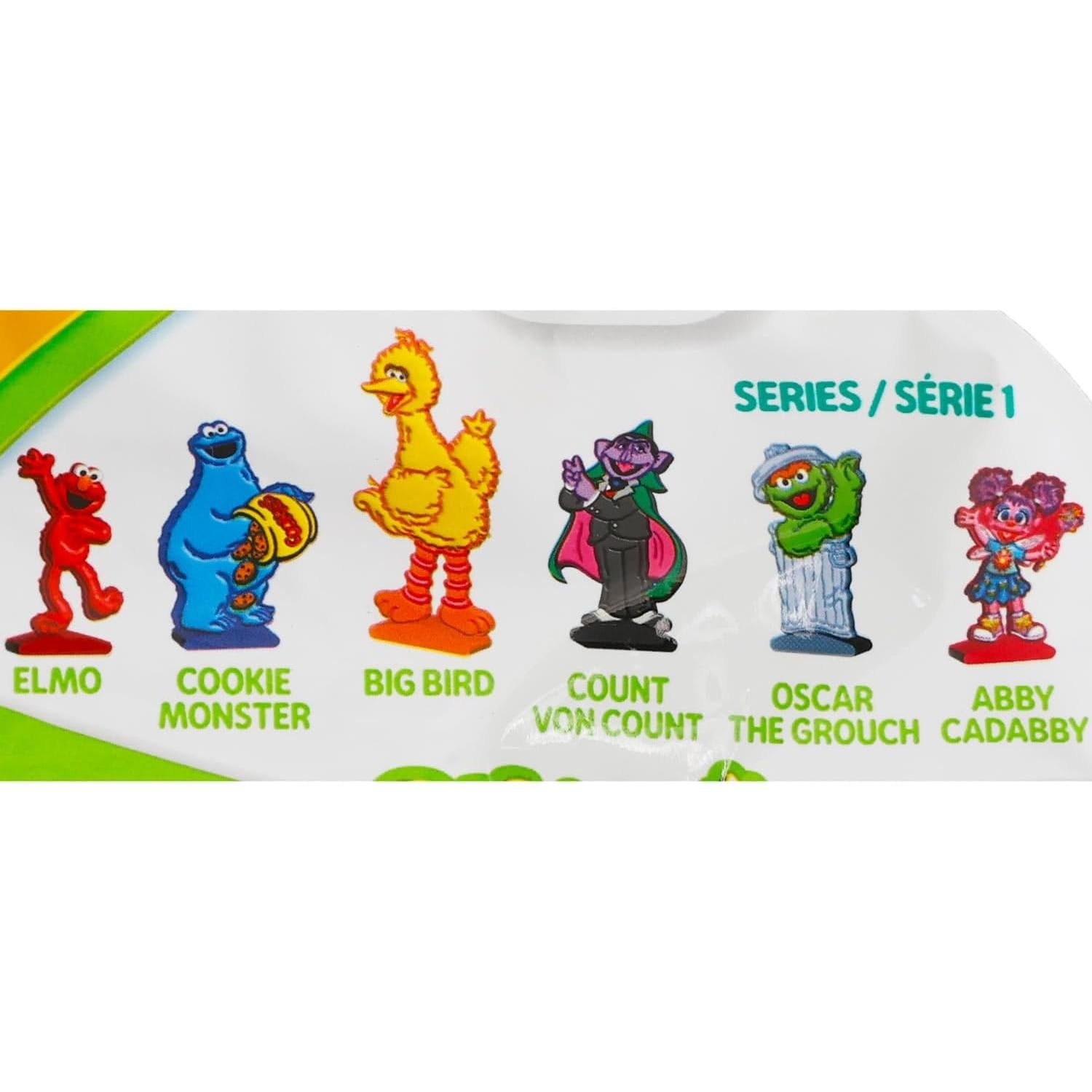 Mini Figuras Sorpresa Plaza Sésamo 3 Paquete con Stickers