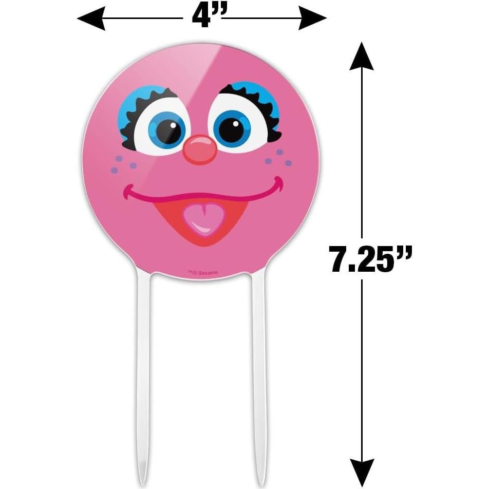 Adorno de Pastel Acrílico Abby Plaza Sésamo 18.4 cm