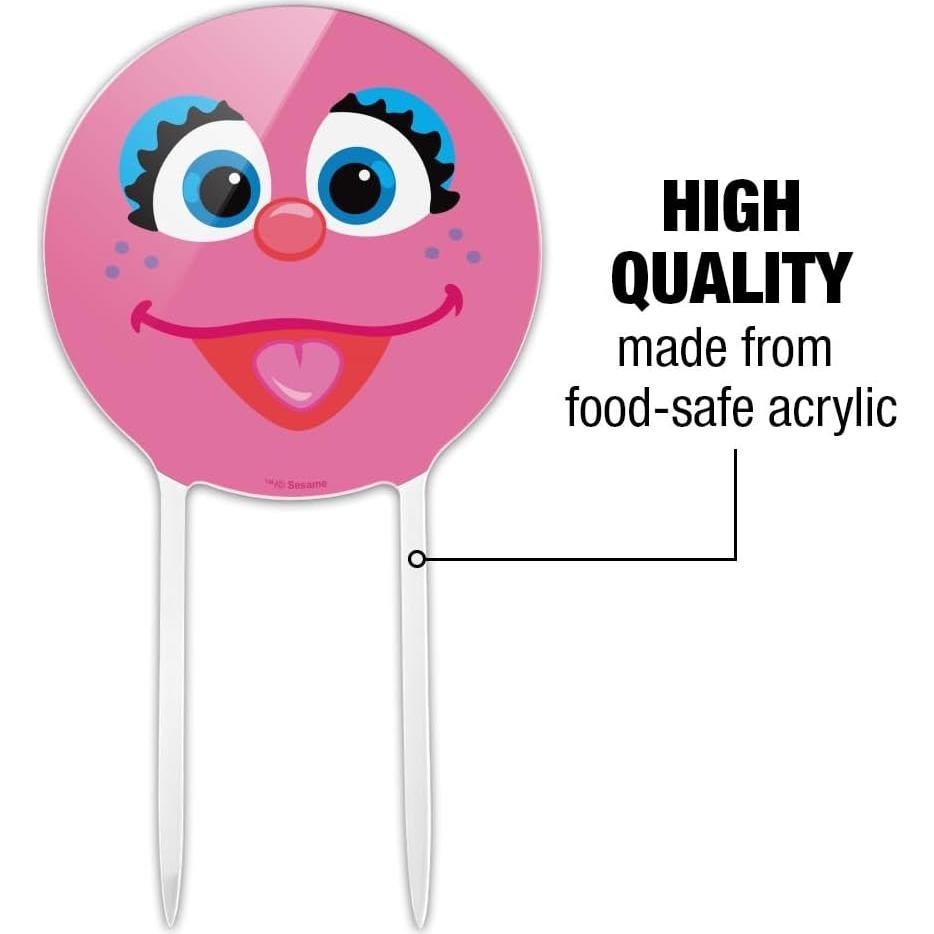 Adorno de Pastel Acrílico Abby Plaza Sésamo 18.4 cm