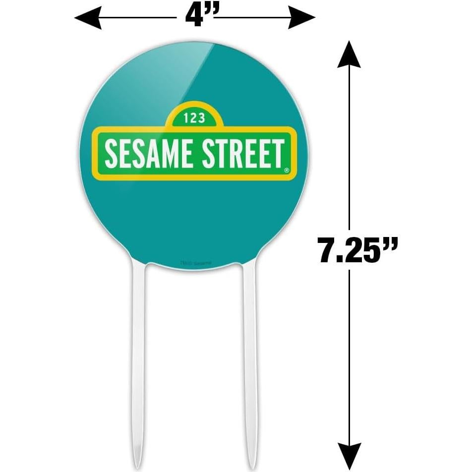 Decoración de Pastel Acrílica Plaza Sésamo 18.42 cm