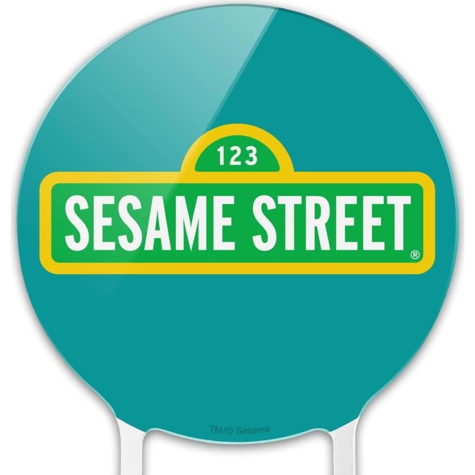 Decoración de Pastel Acrílica Plaza Sésamo 18.42 cm