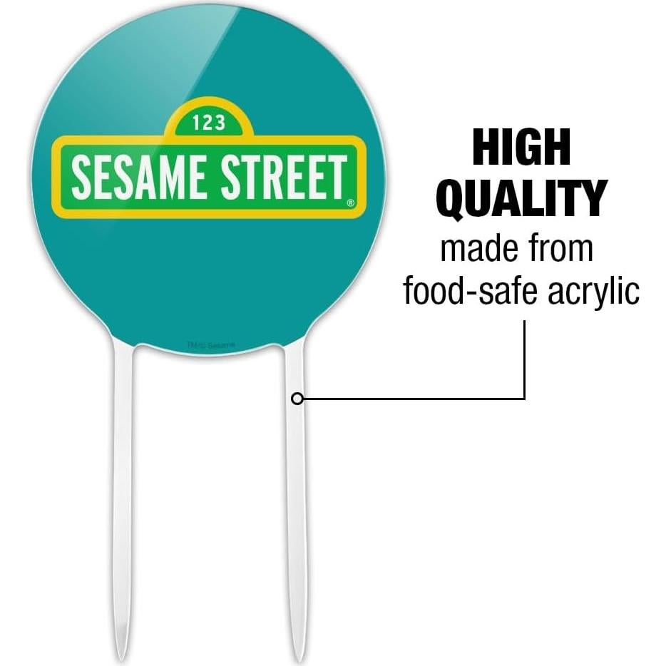 Decoración de Pastel Acrílica Plaza Sésamo 18.42 cm