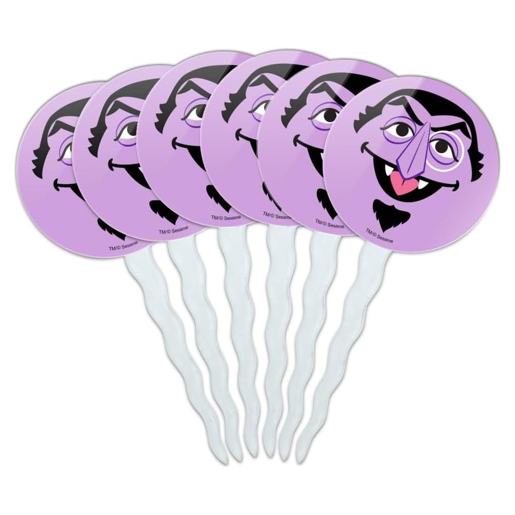 Conjunto de Palillos para Cupcakes Plaza Sésamo - 6 Piezas