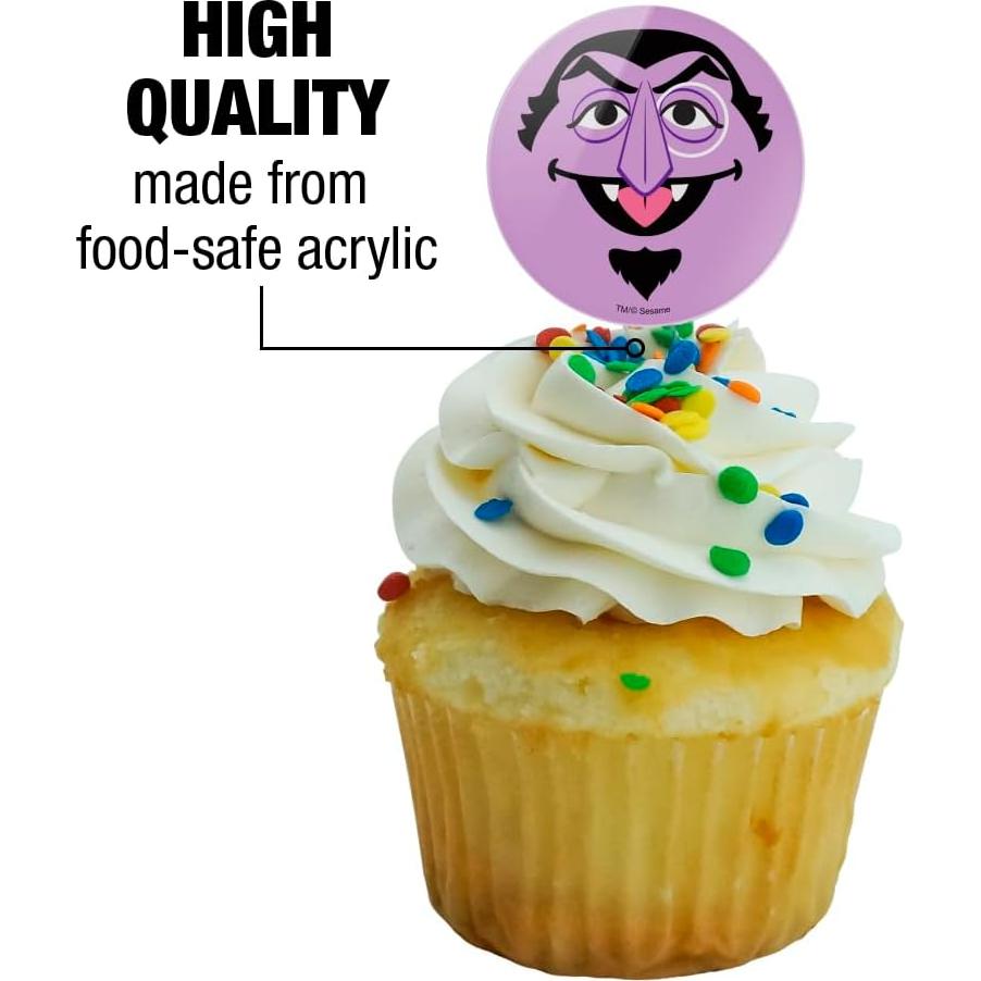 Conjunto de Palillos para Cupcakes Plaza Sésamo - 6 Piezas