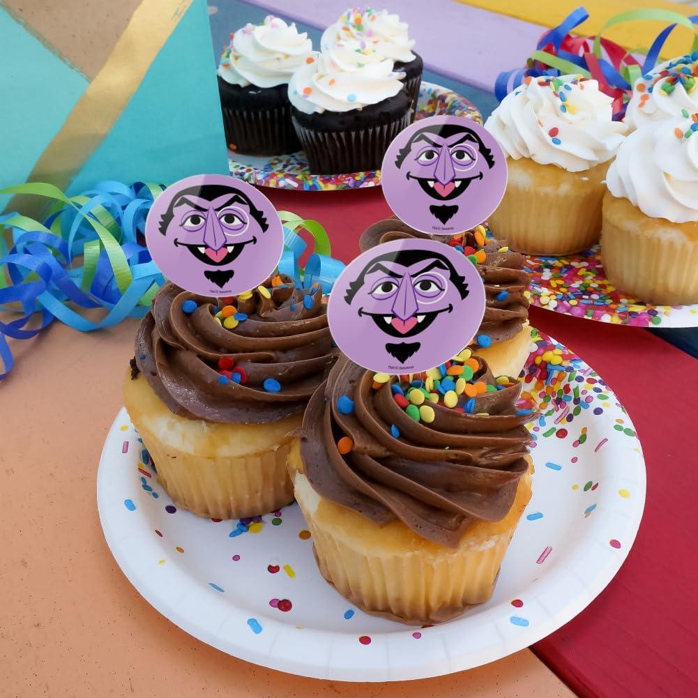 Conjunto de Palillos para Cupcakes Plaza Sésamo - 6 Piezas