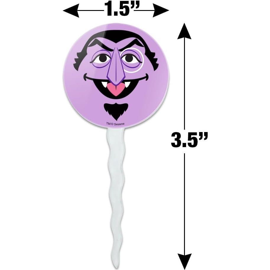 Conjunto de Palillos para Cupcakes Plaza Sésamo - 6 Piezas