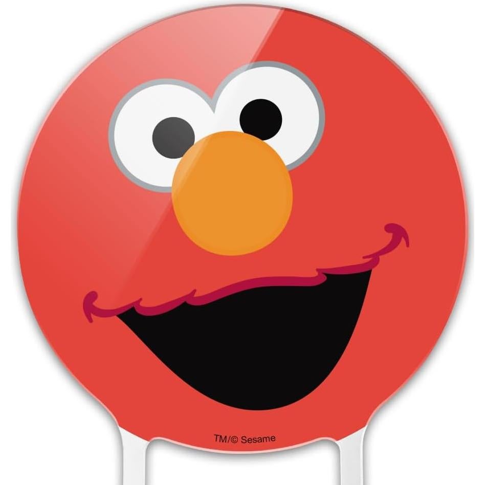 Decoración de Pastel Acrílico Elmo Plaza Sésamo 18.42 cm
