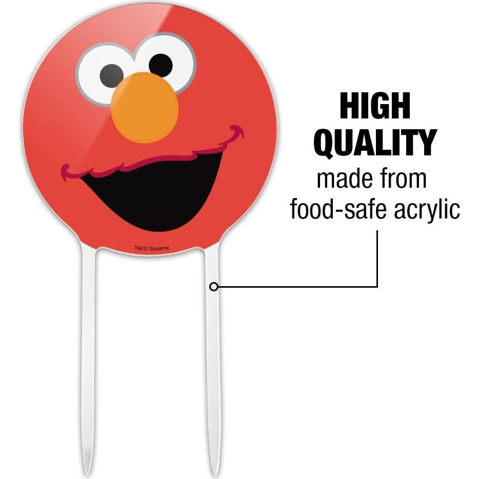 Decoración de Pastel Acrílico Elmo Plaza Sésamo 18.42 cm