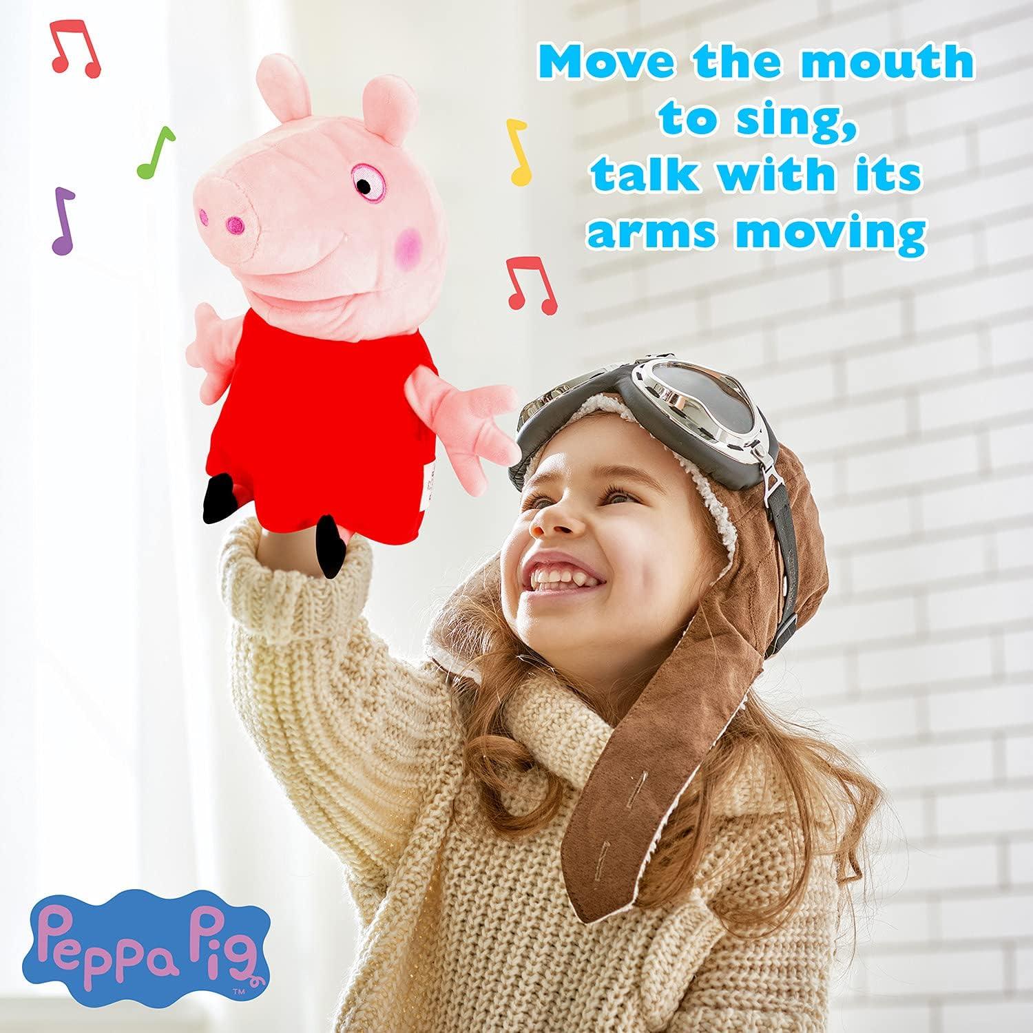 Títere Peppa Pig WowWee - Suave felpa, 23.5 cm