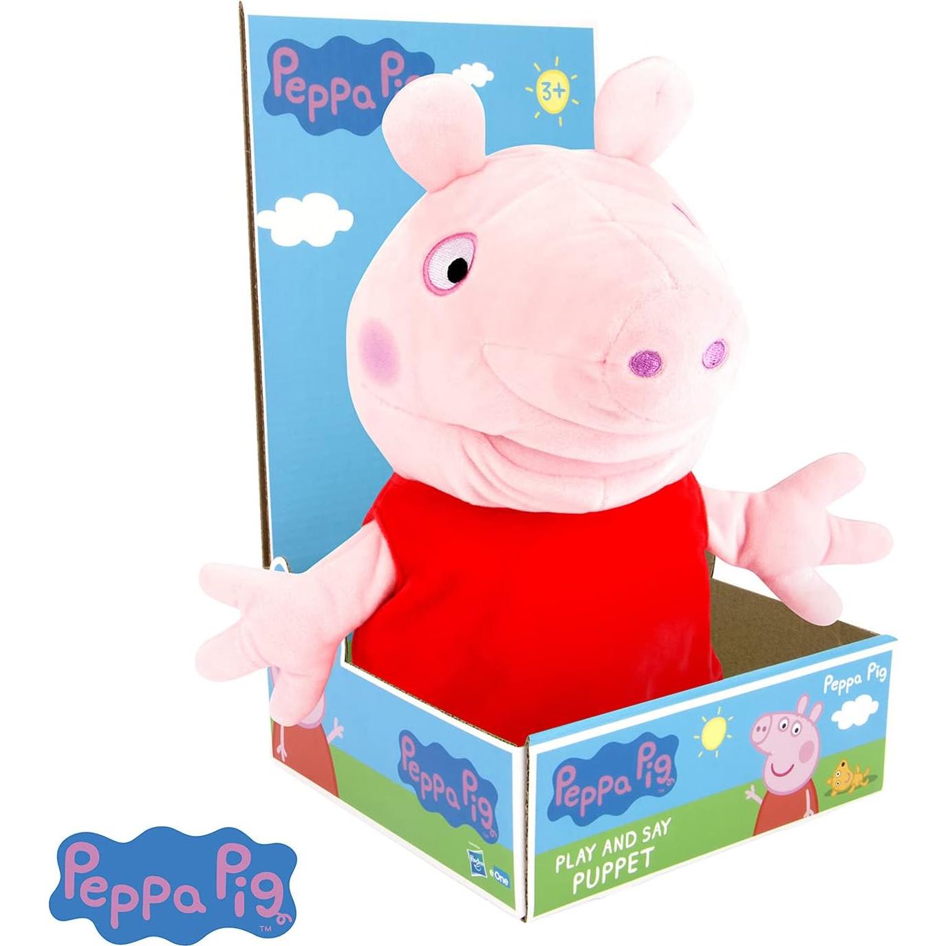 Títere Peppa Pig WowWee - Suave felpa, 23.5 cm