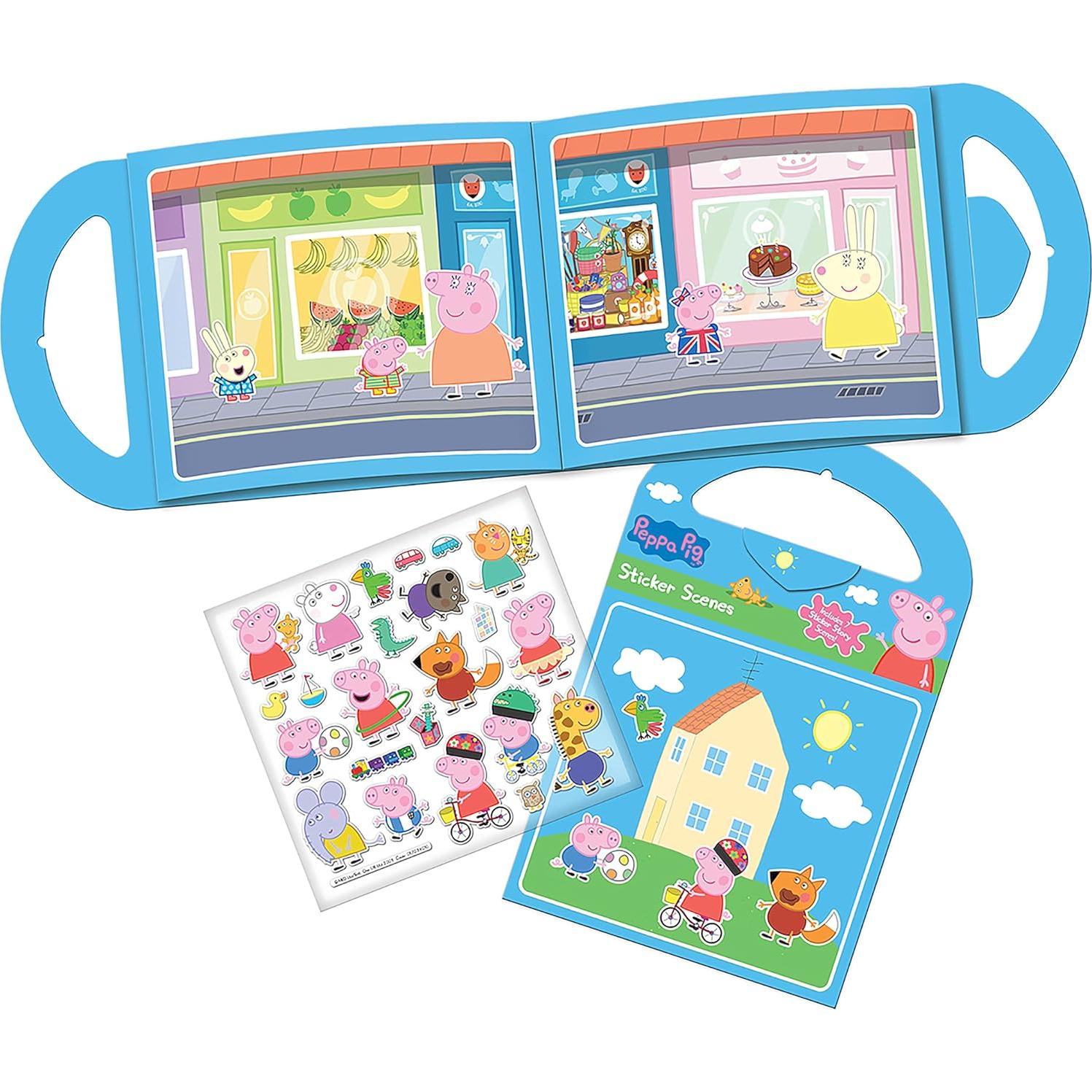 Conjunto de Actividades Peppa Pig - Stickers Reutilizables 23.5x15.5cm