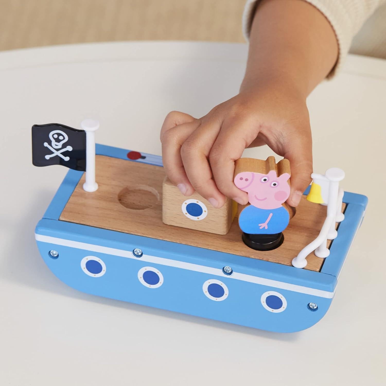 Coche y Barco de Madera Peppa Pig - Juguetes para Niños 2+