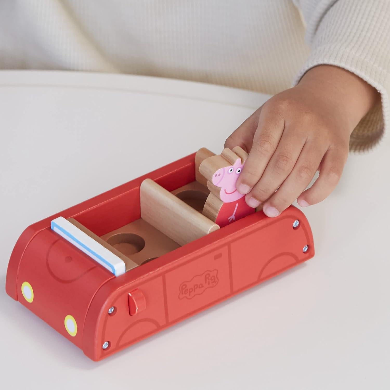 Coche y Barco de Madera Peppa Pig - Juguetes para Niños 2+