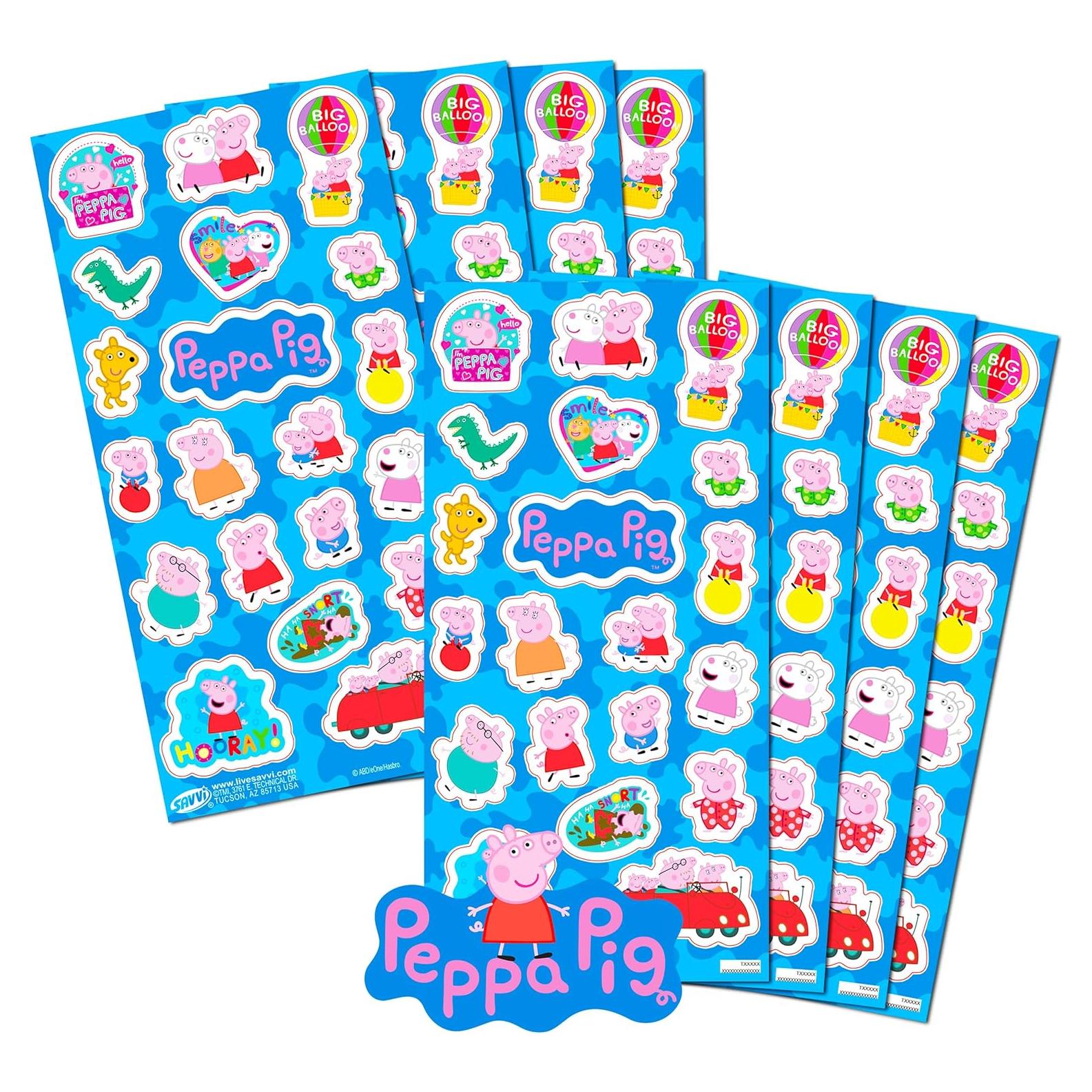 Conjunto de 100 Pegatinas de Peppa Pig - Suministros de Fiesta