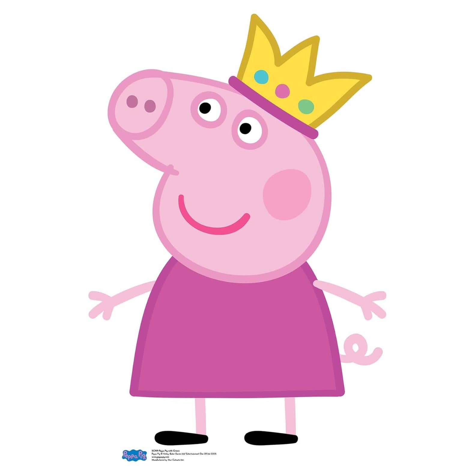 Cartón Cortado Peppa Pig Star Cutouts 90cm Fiesta Multicolor