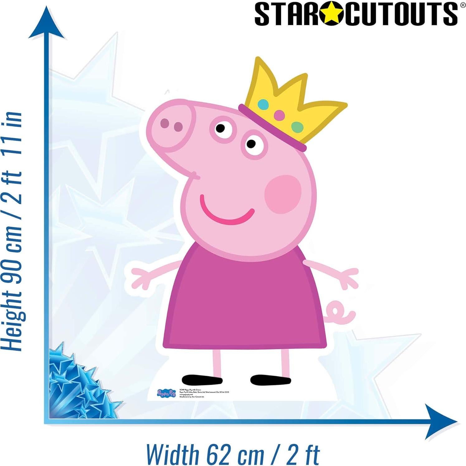 Cartón Cortado Peppa Pig Star Cutouts 90cm Fiesta Multicolor
