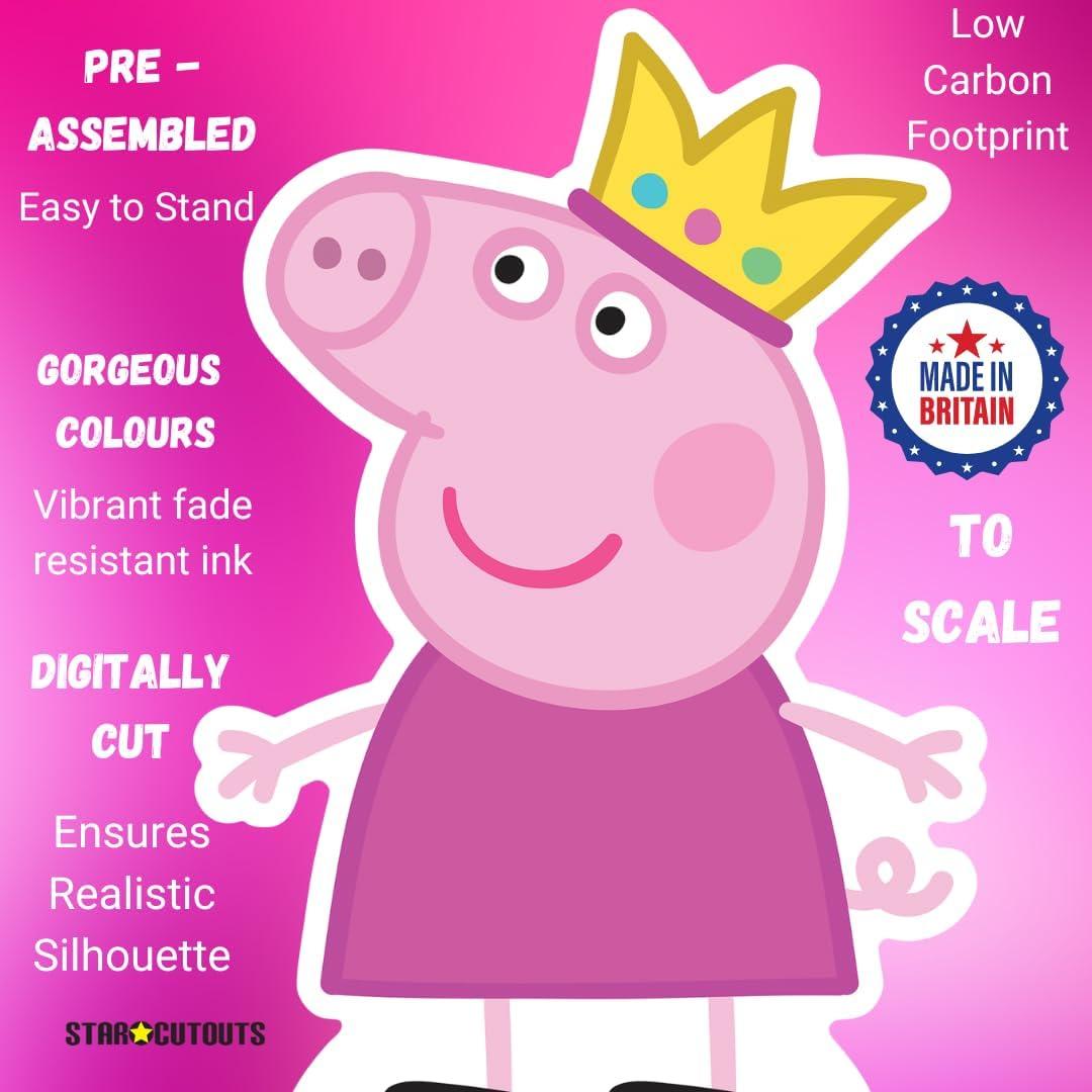 Cartón Cortado Peppa Pig Star Cutouts 90cm Fiesta Multicolor