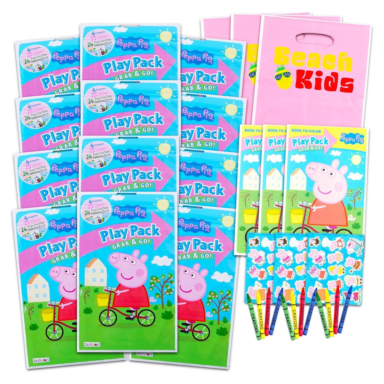 Conjunto de Fiesta Peppa Pig - 12 Paquetes de Actividades