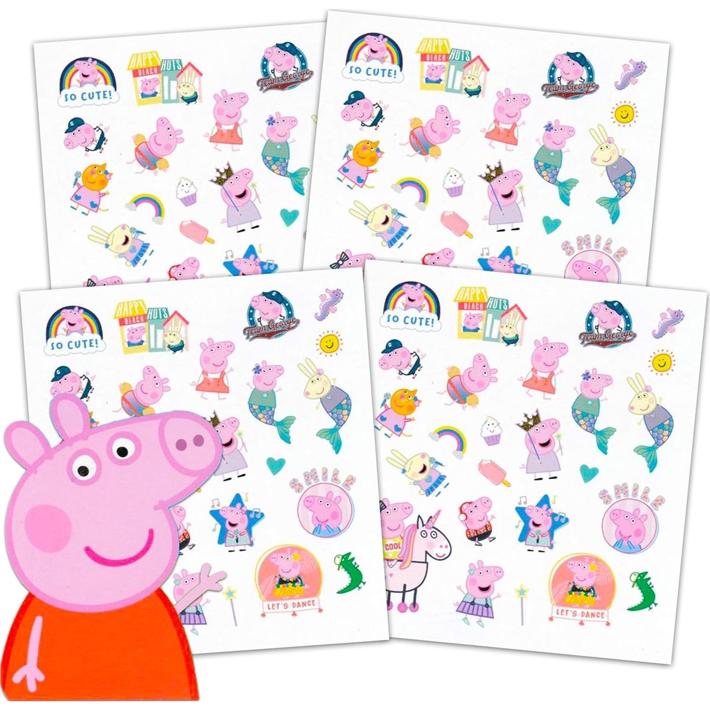 Conjunto de Fiesta Peppa Pig: 100 Tatuajes y 100 Pegatinas