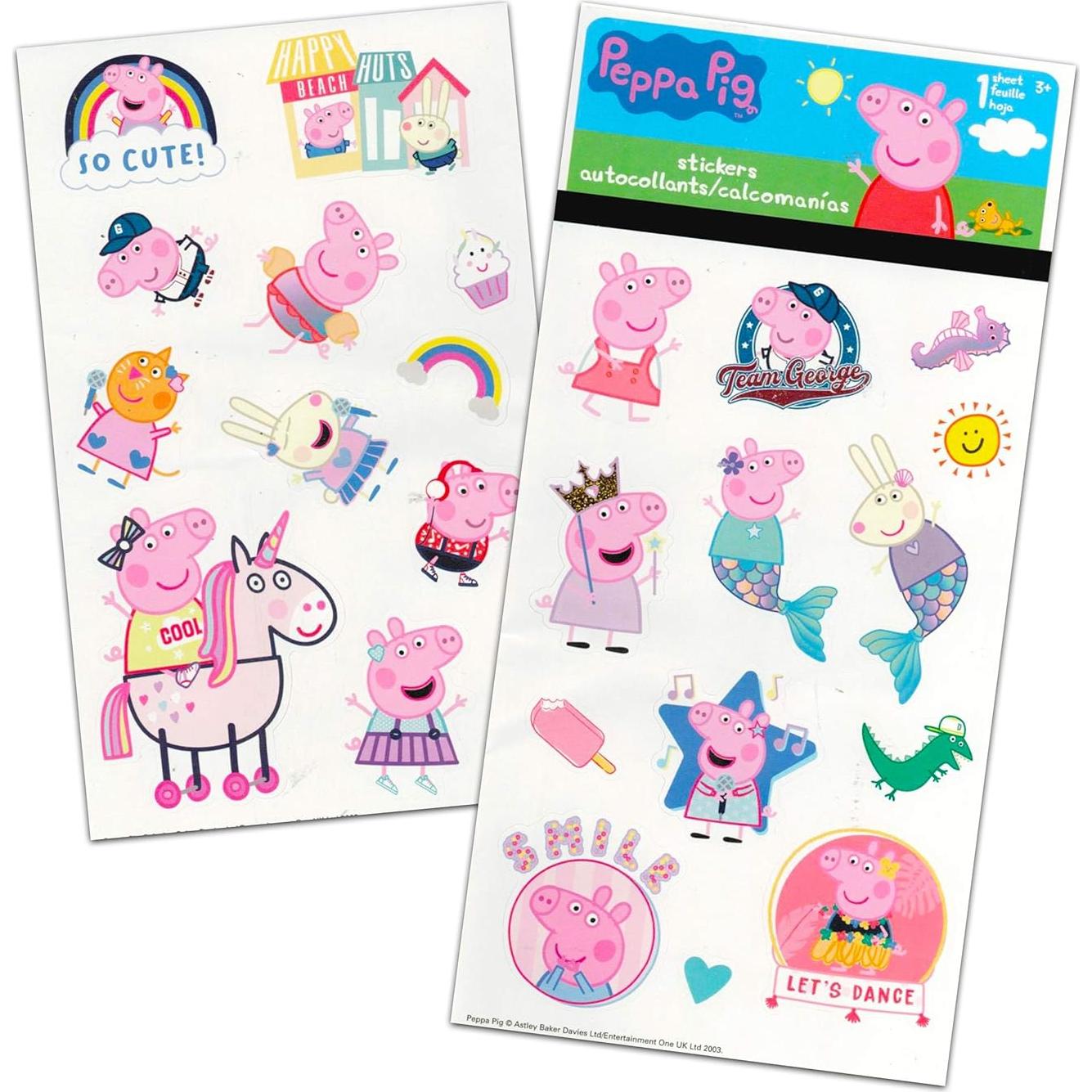 Conjunto de Fiesta Peppa Pig: 100 Tatuajes y 100 Pegatinas