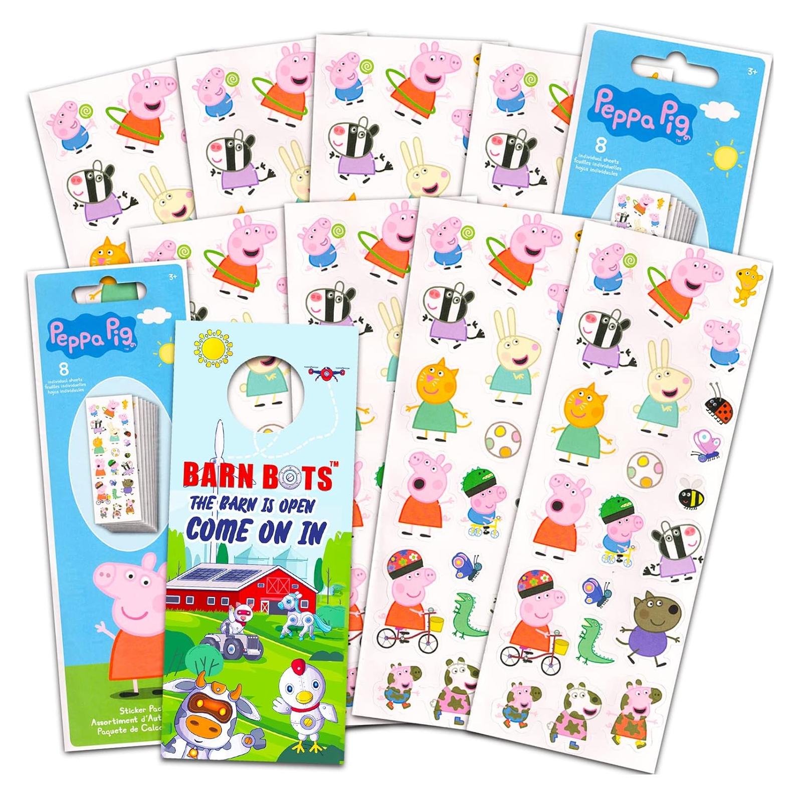 Conjunto de Pegatinas Peppa Pig - 16 Hojas, 336 Pegatinas