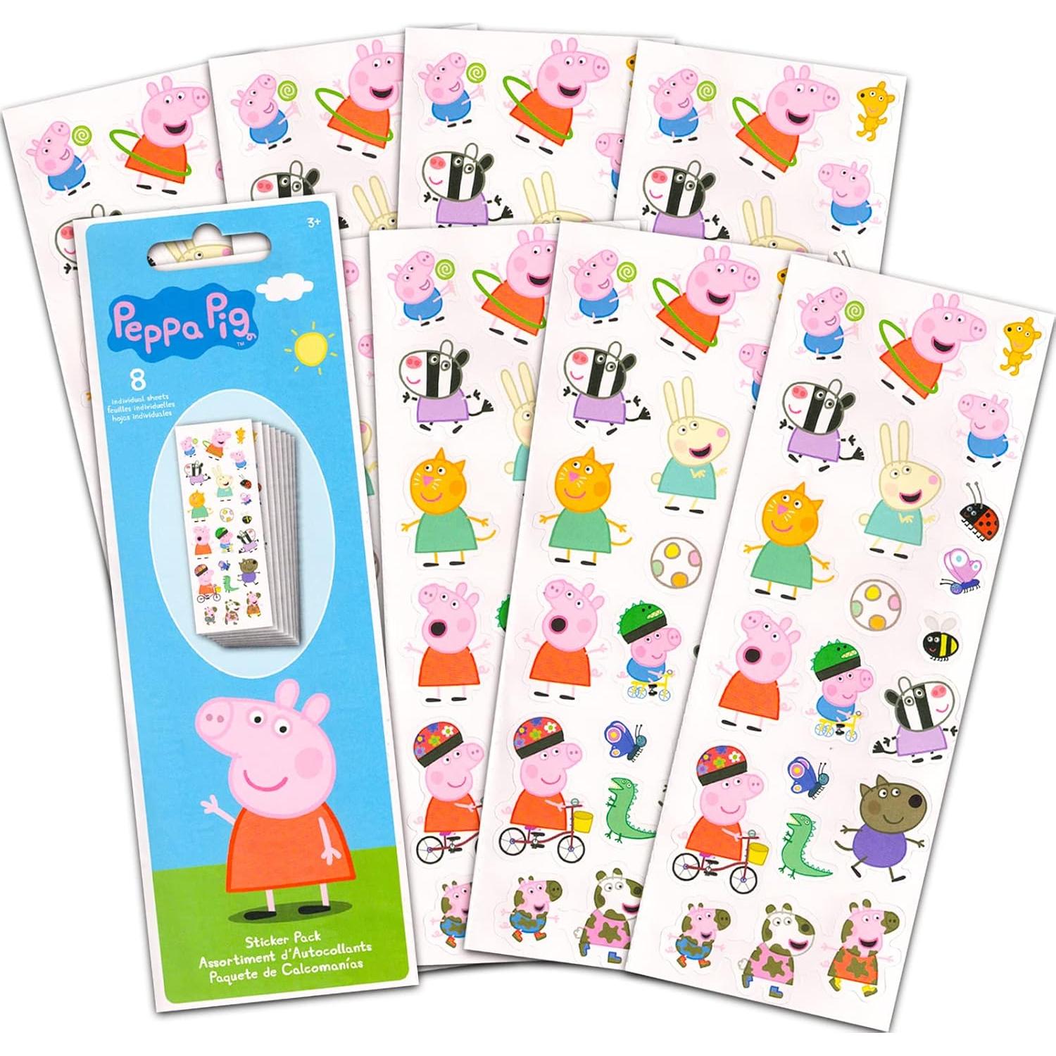 Conjunto de Pegatinas Peppa Pig - 16 Hojas, 336 Pegatinas