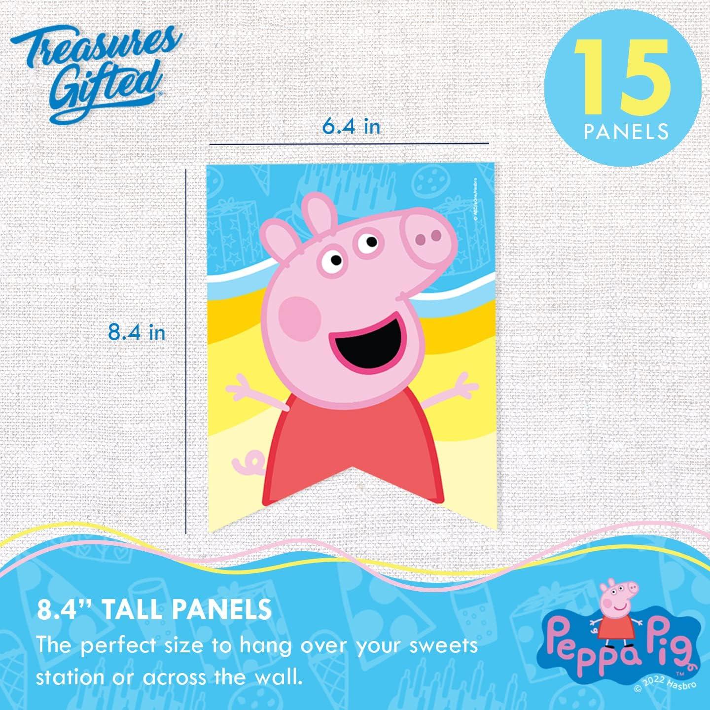 Decoraciones de Cumpleaños Peppa Pig - Juego de 3 Banderas