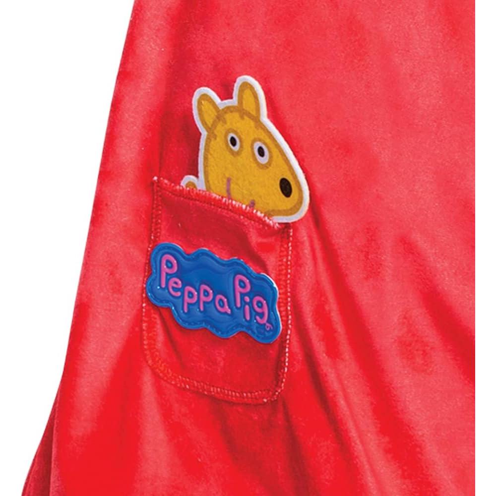 Disfraz Peppa Pig Deluxe para Niñas con Sombrero Talla Mediana