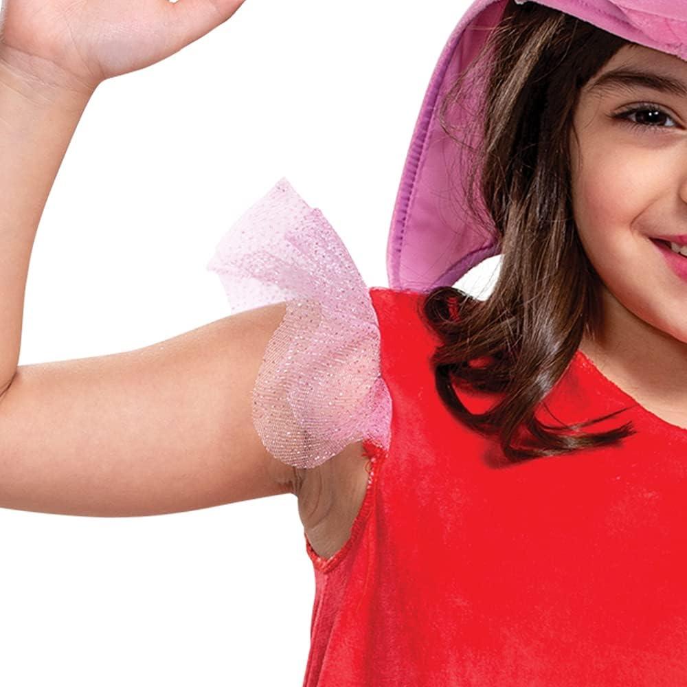 Disfraz Peppa Pig Deluxe para Niñas con Sombrero Talla Mediana