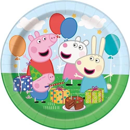 Suministros de Fiesta Peppa Pig para 16 Personas - Platos, Servilletas, Globo