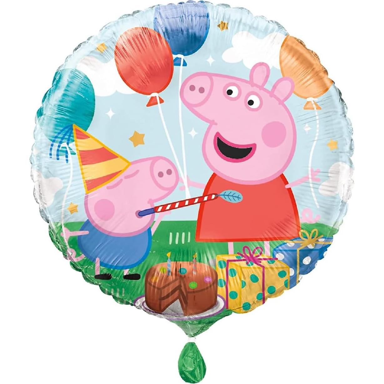 Suministros de Fiesta Peppa Pig para 16 Personas - Platos, Servilletas, Globo