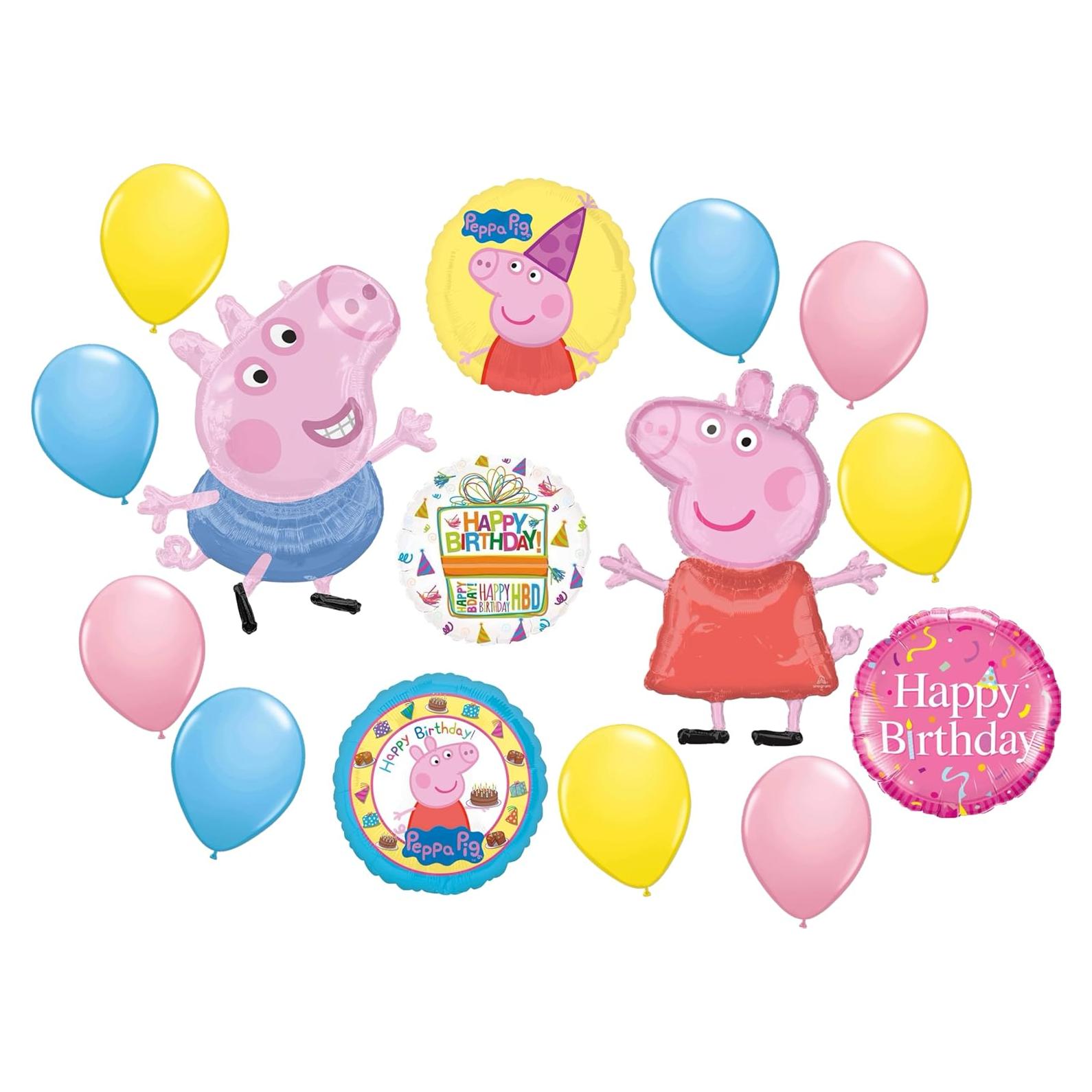 Ramo de Globos de Cumpleaños Peppa y George Anagram