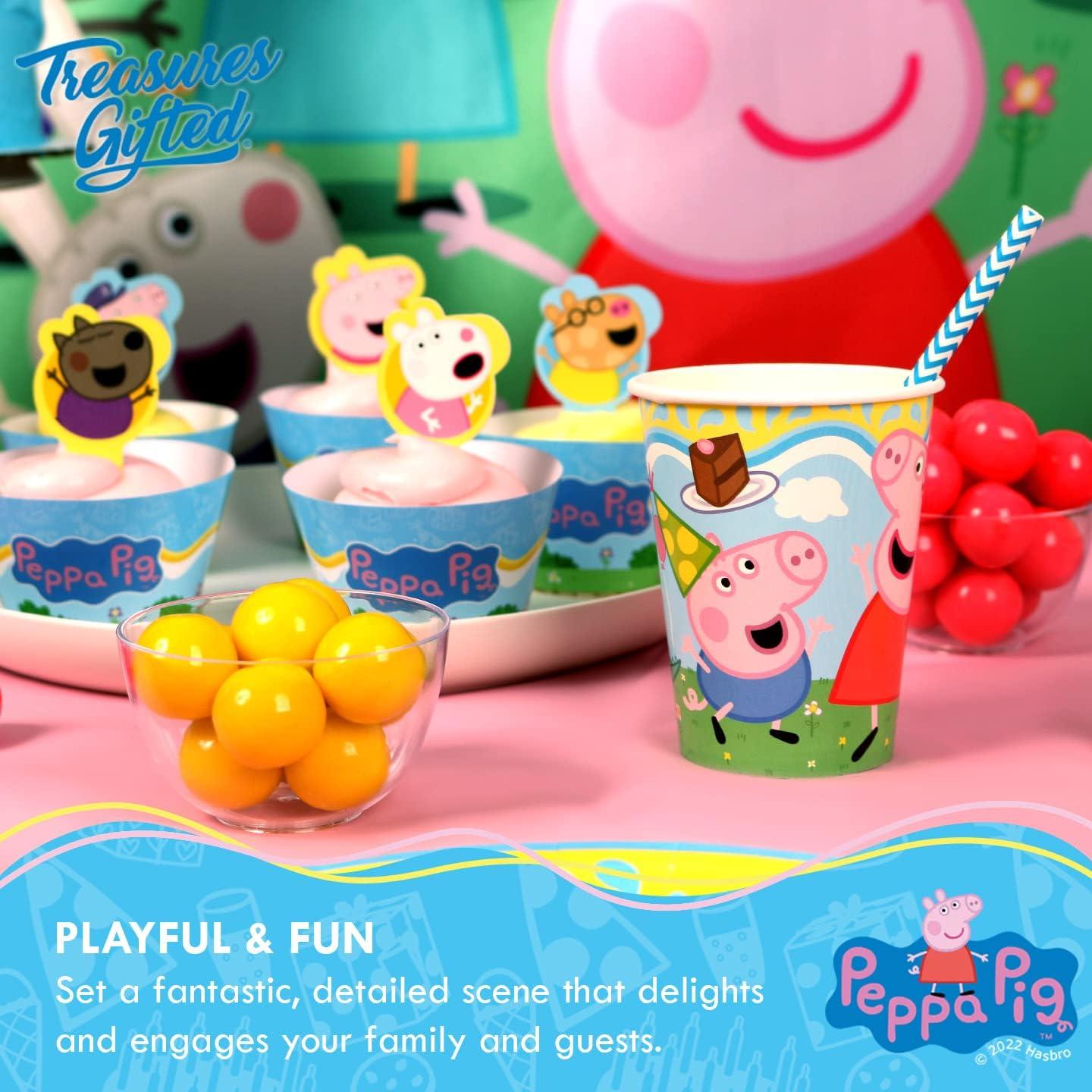 Tazas de papel Peppa Pig 9oz - 16 unidades desechables