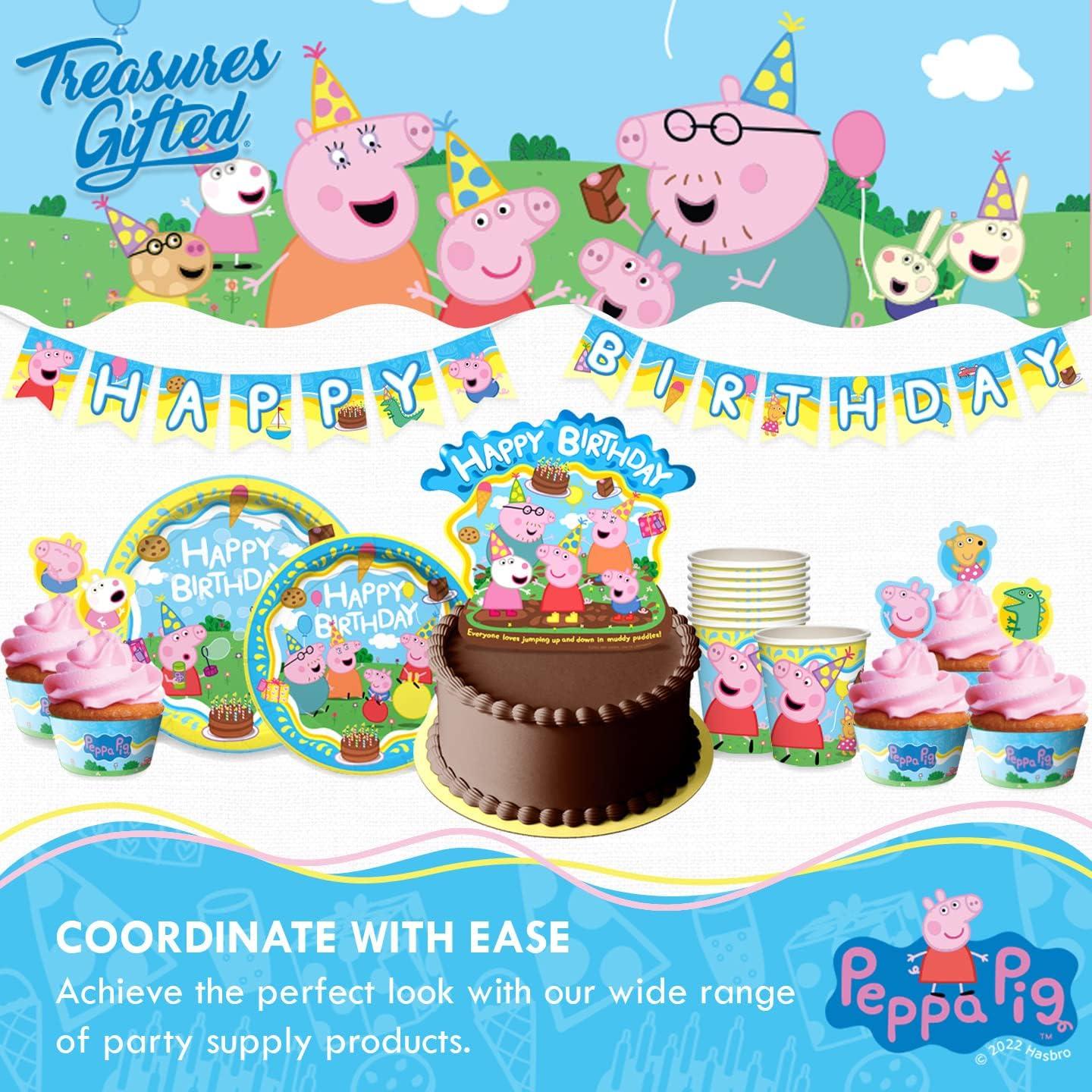 Tazas de papel Peppa Pig 9oz - 16 unidades desechables