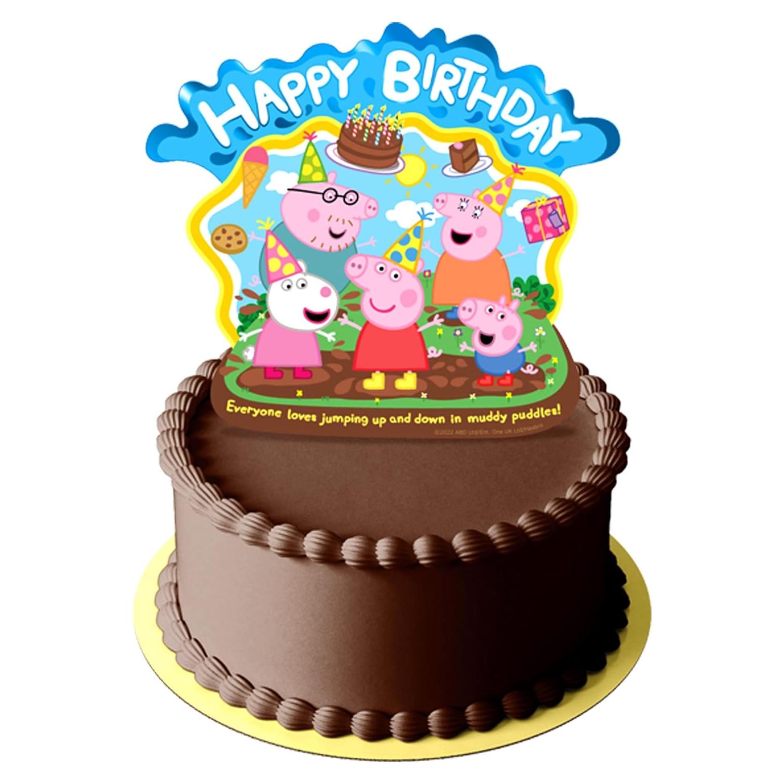 Adorno de Pastel Peppa Pig 23 cm - Decoraciones de Cumpleaños