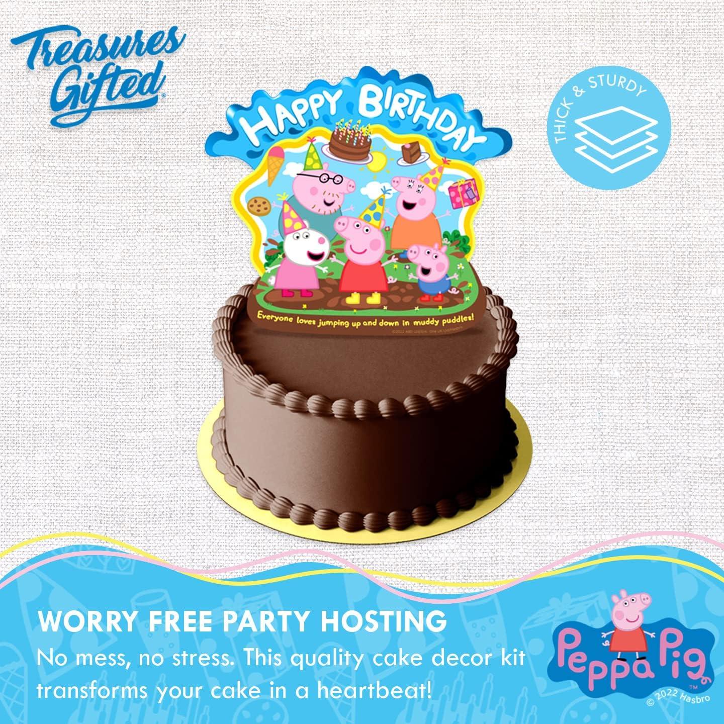 Adorno de Pastel Peppa Pig 23 cm - Decoraciones de Cumpleaños