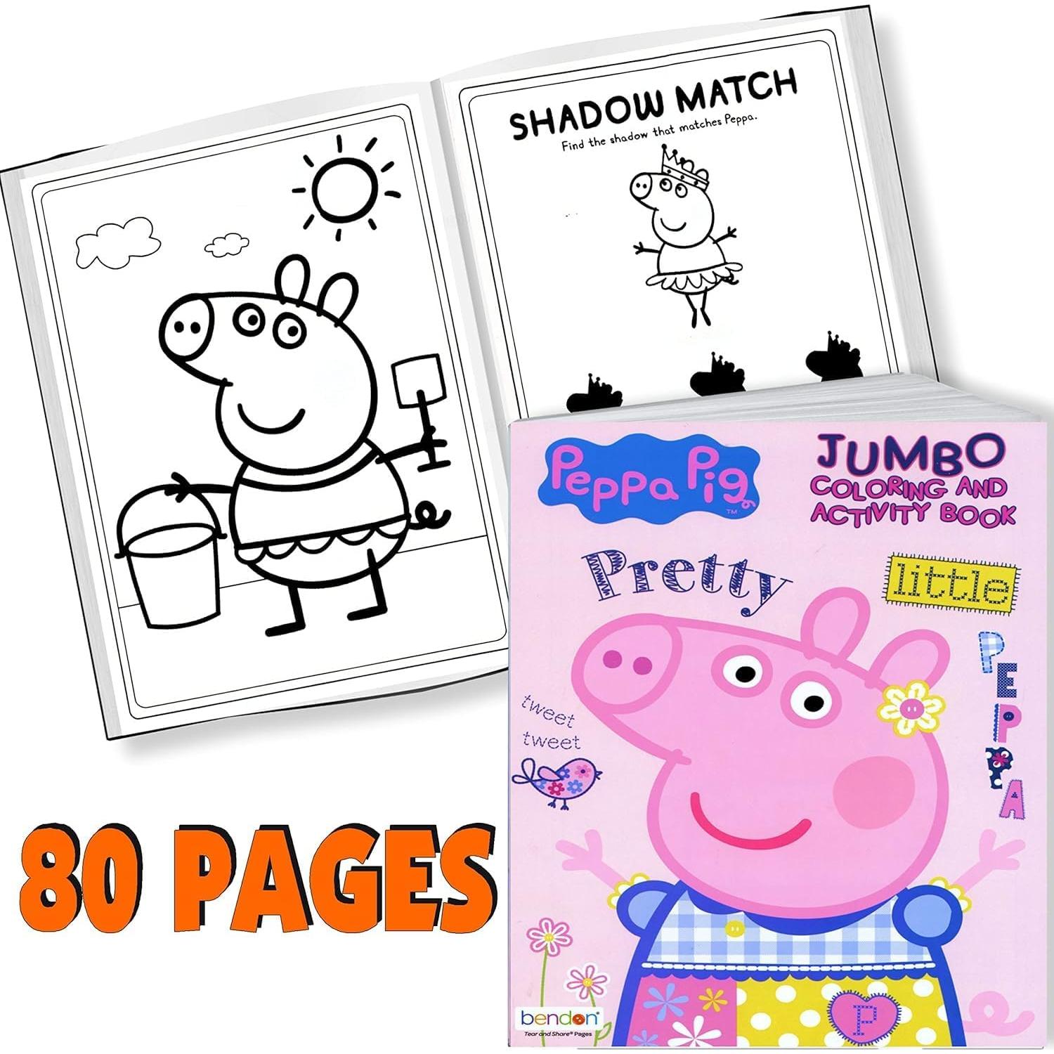 Libro de Actividades y Colorear Peppa Pig para Niños 4-8 Años