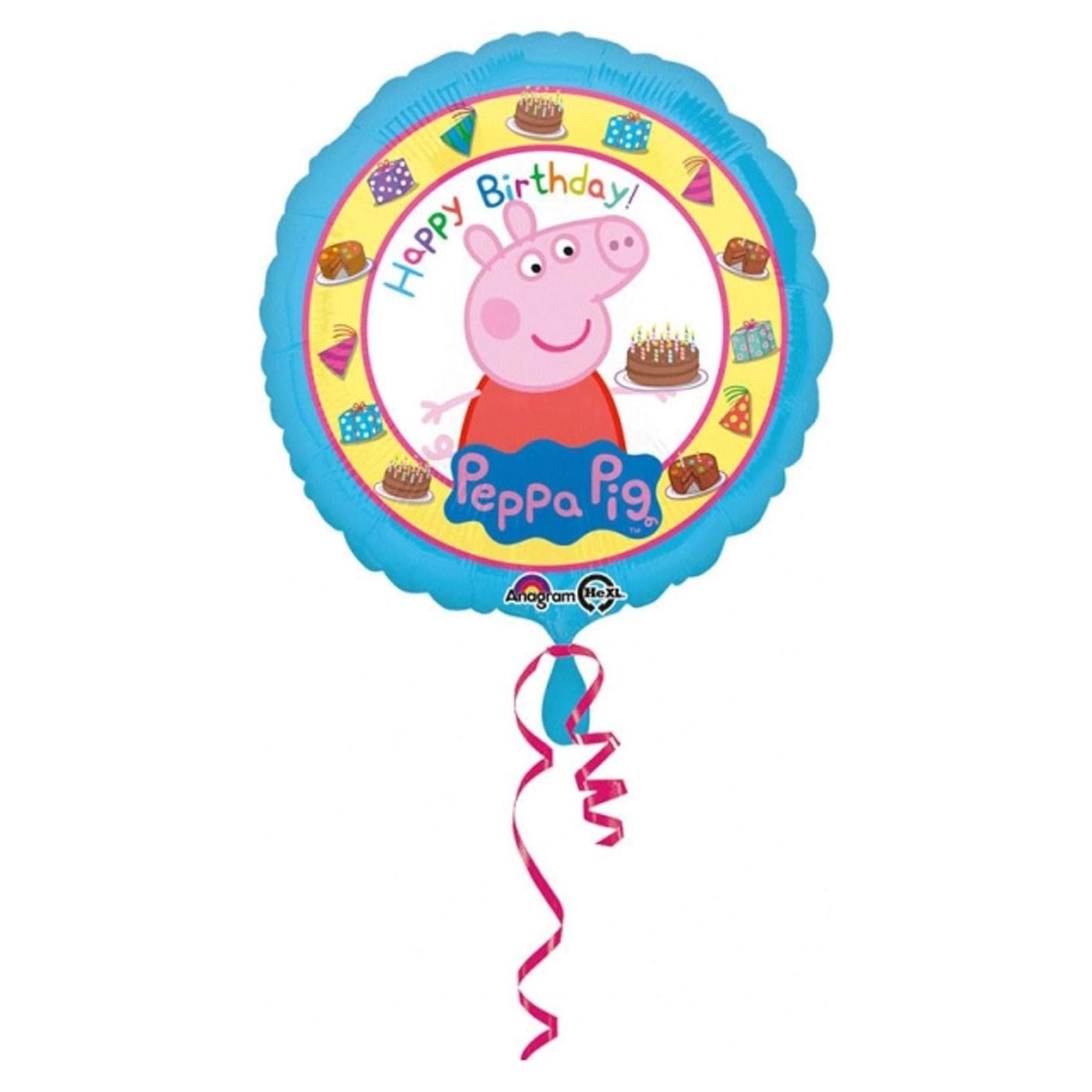 Globo de Cumpleaños Peppa Pig Amscan 40 cm Mylar