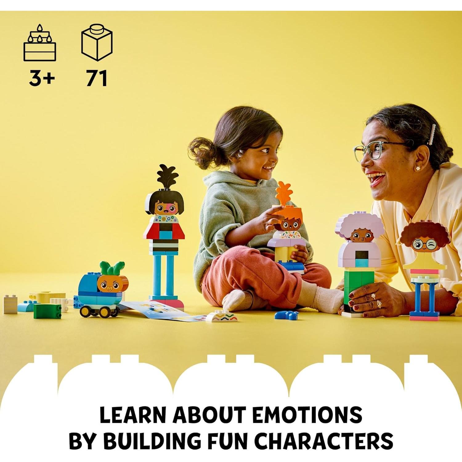 LEGO DUPLO Ciudad Personas Construibles 10423 - Juguete Interactivo 71 Piezas