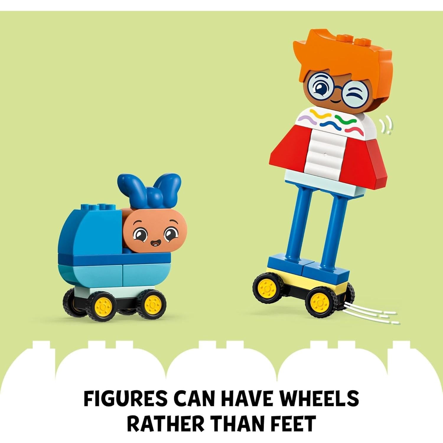 LEGO DUPLO Ciudad Personas Construibles 10423 - Juguete Interactivo 71 Piezas