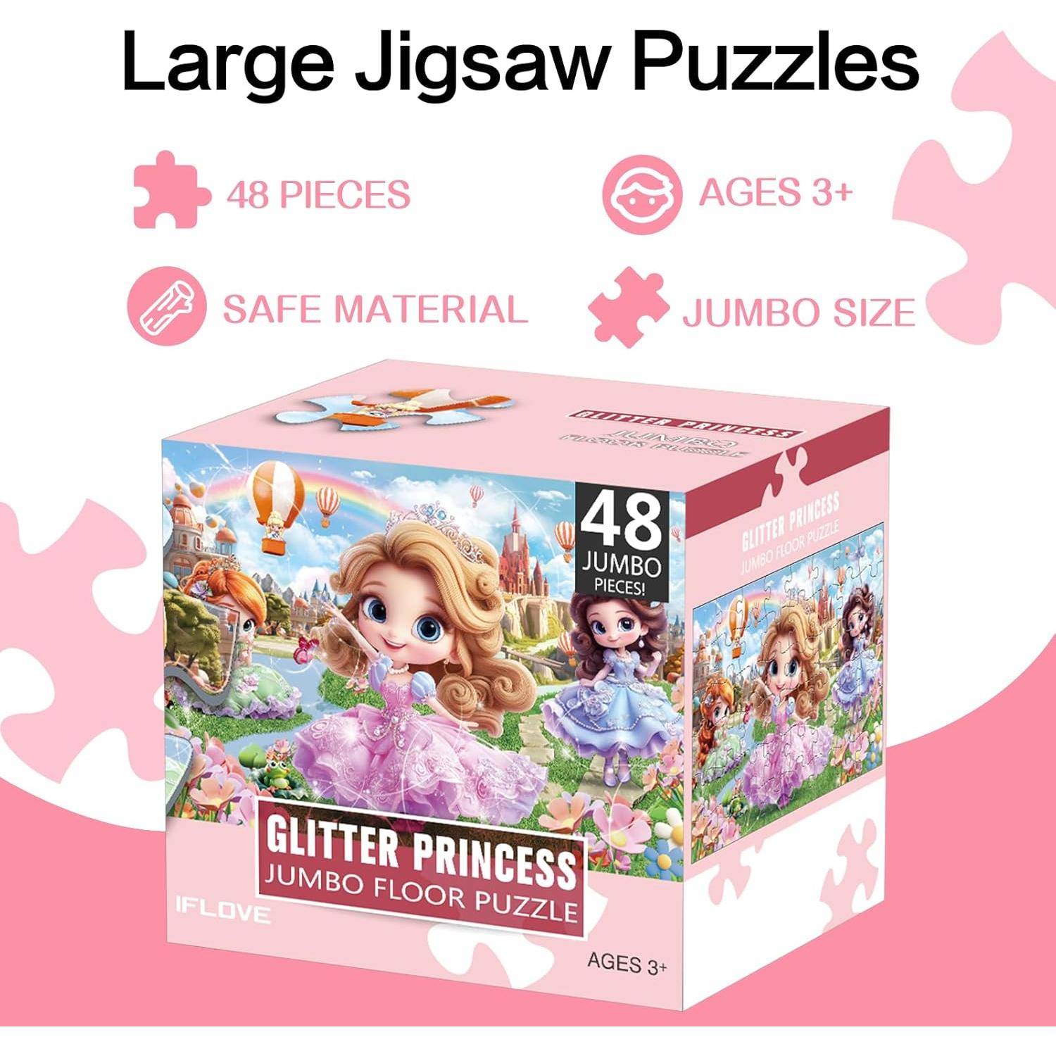 Rompecabezas de Suelo IFLOVE Princesa 48 Piezas 90x60cm