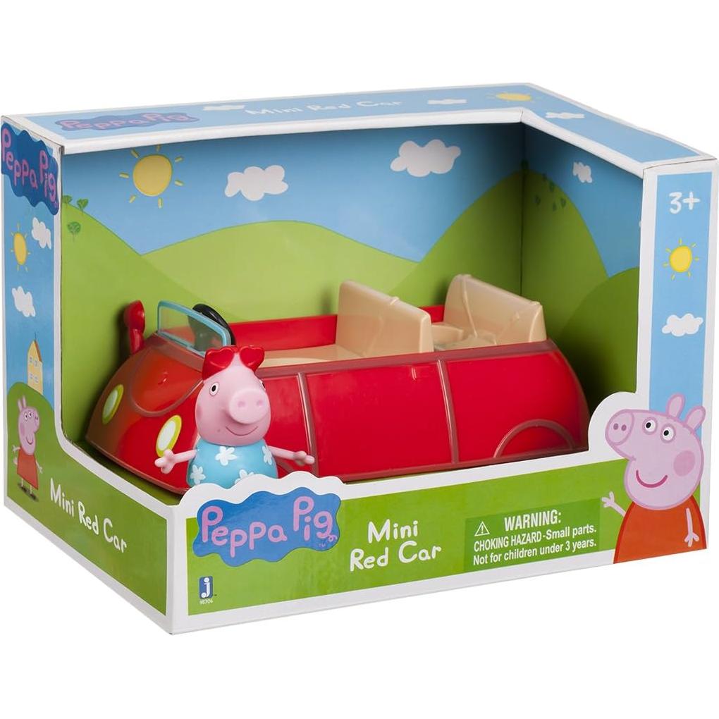 Coche Rojo Pequeño Peppa Pig con Figura Articulada