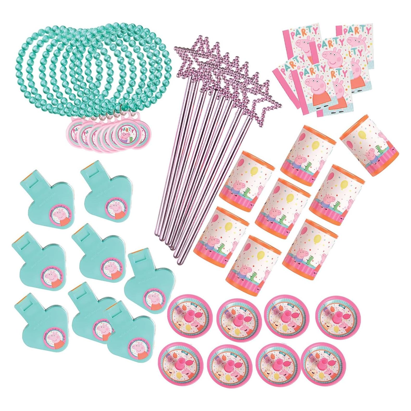 Paquete de 48 Juguetes de Fiesta Peppa Pig - Diversión Colorida
